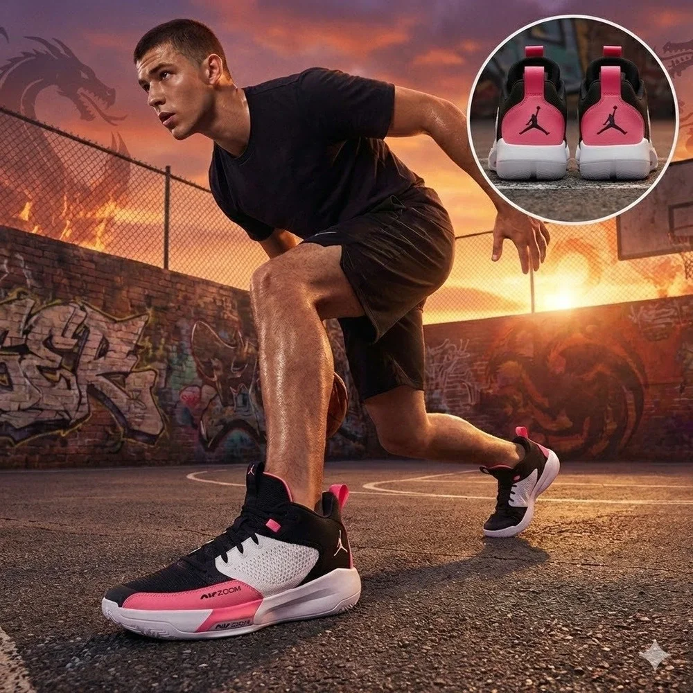 Jordan Luka .77‎ Space Navigator Black Pink Basketball Shoes Men's 9 HF0806-001